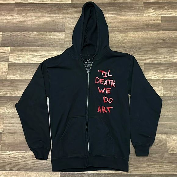 Nessa Barrett X Iamkoko Til Death Do Art Zip Up Hoodie - Picture 1 of 4
